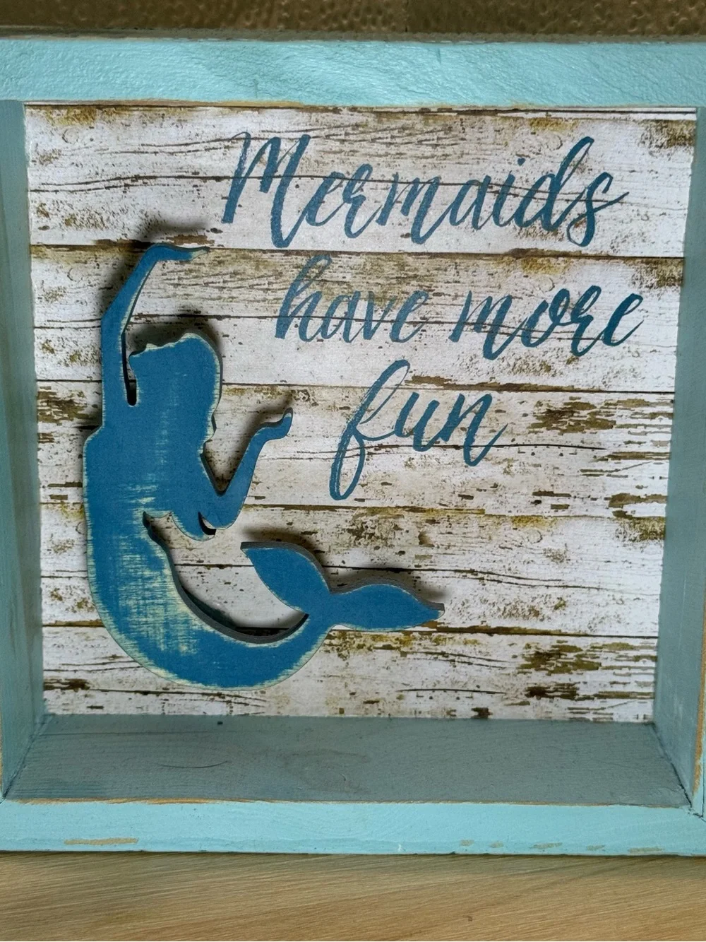 🧜🏼‍♀️🧜🏼‍♀️Mermaids Have More Fun! Shadow Box Room Decor